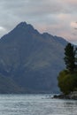 Lake Wakatipu in Queenstown at sunrise Royalty Free Stock Photo