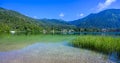 Lake Walchensee -  close to mountain Herzogstand and Kochel am See - beautiful travel destination in Bavaria, Germany Royalty Free Stock Photo