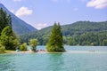 Lake Walchensee - close to mountain Herzogstand and Kochel am See - beautiful travel destination in Bavaria, Germany