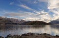 Lake Wanaka on Autumn Norwest Day, New Zealand Royalty Free Stock Photo