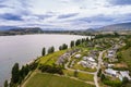 Lake Wanaka, New Zealand Panoramic Landscape Royalty Free Stock Photo