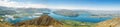 Lake Wanaka panorama, New Zealand Royalty Free Stock Photo