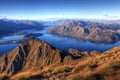 Lake Wanaka panorama, New Zealand Royalty Free Stock Photo