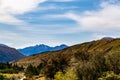 Lake Wanaka and the Southern Alps and surrounding landscape in Wanaka, Otago, South Island, New Zealand Royalty Free Stock Photo