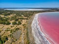 Lake Warden is a salt lake in Esperance region of Western Australia which was pink in colour unlike Pink Lake which was not pink