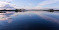 Lake water sky reflections