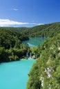 Lake and Waterfall in Plitvice Royalty Free Stock Photo