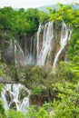 lake waterfall plitvice landscape Royalty Free Stock Photo
