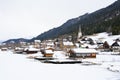 Lake Weissensee on a cold day in winter