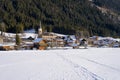 Lake Weissensee on a cold day in winter