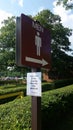 Lake Welch Beach Restroom Bathroom Signs with COVID-19 Social Distancing Rules