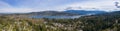 Lake Whatcom Panoramic Landscape Aerial View - Bellingham Washington USA Royalty Free Stock Photo