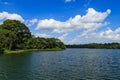 Lake and white cloud blusky Royalty Free Stock Photo