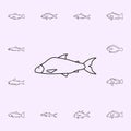 lake whitefish icon. Fish icons universal set for web and mobile