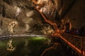 Lake in the Wieliczka Salt Mine