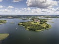 Lake Wigry National Park. Suwalszczyzna, Poland. Blue water and