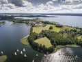 Lake Wigry National Park. Suwalszczyzna, Poland. Blue water and