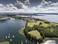 Lake Wigry National Park. Suwalszczyzna, Poland. Blue water and