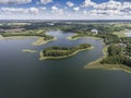 Lake Wigry National Park. Suwalszczyzna, Poland. Blue water and