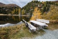 Lake Windeben on the Nockalm road in the national park Nockberge, Austria