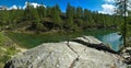 Lake of the witches (blue lake) Devero Alp Royalty Free Stock Photo