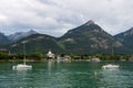 Lake Wolfgang in summer, Austria