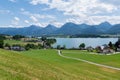 Lake Wolfgang in summer, Austria