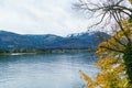 Lake Wolfgang or Wolfgangsee near St. Wolfgang town, Salzkammergut, Austria Royalty Free Stock Photo