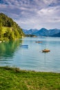 Lake Wolfgang Wolfgangsee- Salzkammergut,Austria Royalty Free Stock Photo