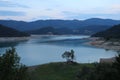 Lake Zaovine on Tara mountain.