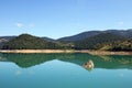 Lake Zaovine Tara mountain landscape summer Royalty Free Stock Photo