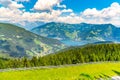 Lake Zell, German: Zeller See, at Zell am See in Austrian Alps, Austria Royalty Free Stock Photo