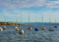 Lake Zurich in Switzerland in autumn