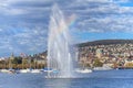 Lake Zurich and Zurich cityscape