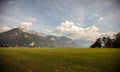 Lakefront park in Annecy, Haute-Savoie, France Royalty Free Stock Photo