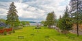 Lakefront Park on Lake Otsego, Cooperstown Royalty Free Stock Photo