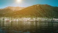 Lakefront of Queenstown City, New Zealand Royalty Free Stock Photo