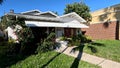 Lakeland Florida beautiful small home and blue sky palm trees