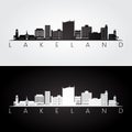 Lakeland, Florida skyline and landmarks silhouette