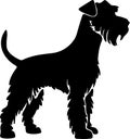 Lakeland Terrier Black Silhouette Generative Ai