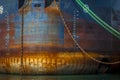 Bow detail of Great Lakes ship Royalty Free Stock Photo