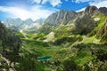 Lakes in Albanian Alps Royalty Free Stock Photo