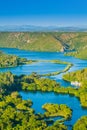 Lakes in amazing canyon of Krka National Park, Croatia Royalty Free Stock Photo