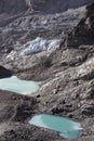 Lakes and glacier Royalty Free Stock Photo