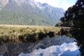 Mirror Lakes, South Island, New Zealand Royalty Free Stock Photo