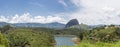 Lakes and the Piedra el Penol at Guatape in Antioquia, Colombia