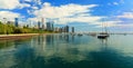 Lakeshore trail downtown Chicago