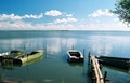 Lakeside boats Royalty Free Stock Photo