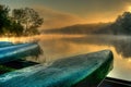 Lakeside Canoes in HDR