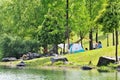 The lakeside of Changsha West Lake Park